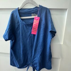 Lilly Pulitzer Luxletic Blue Short Sleeve Tee